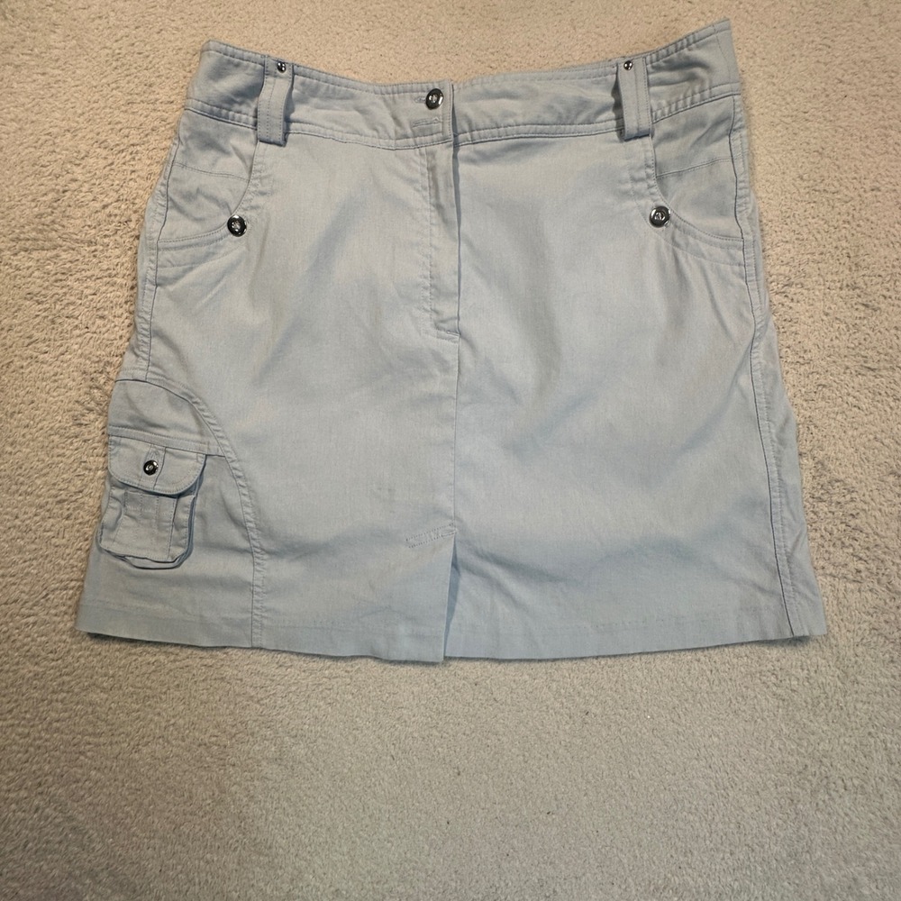 Jamie Sadock Skort Women Size 12 Blue Cargo Pocket Pickleball Golf Tennis Sporty